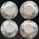 13 deep plates Terre de fer Cyclamens Louis Graves