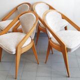 Set of 4 vintage chairs by Charles Ramos 1950