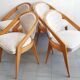 Suite de 4 chaises de Charles Ramos 1950