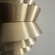 Brass & Lacquered White Aluminium Pendant Lamp by Carl Thore, design 1970