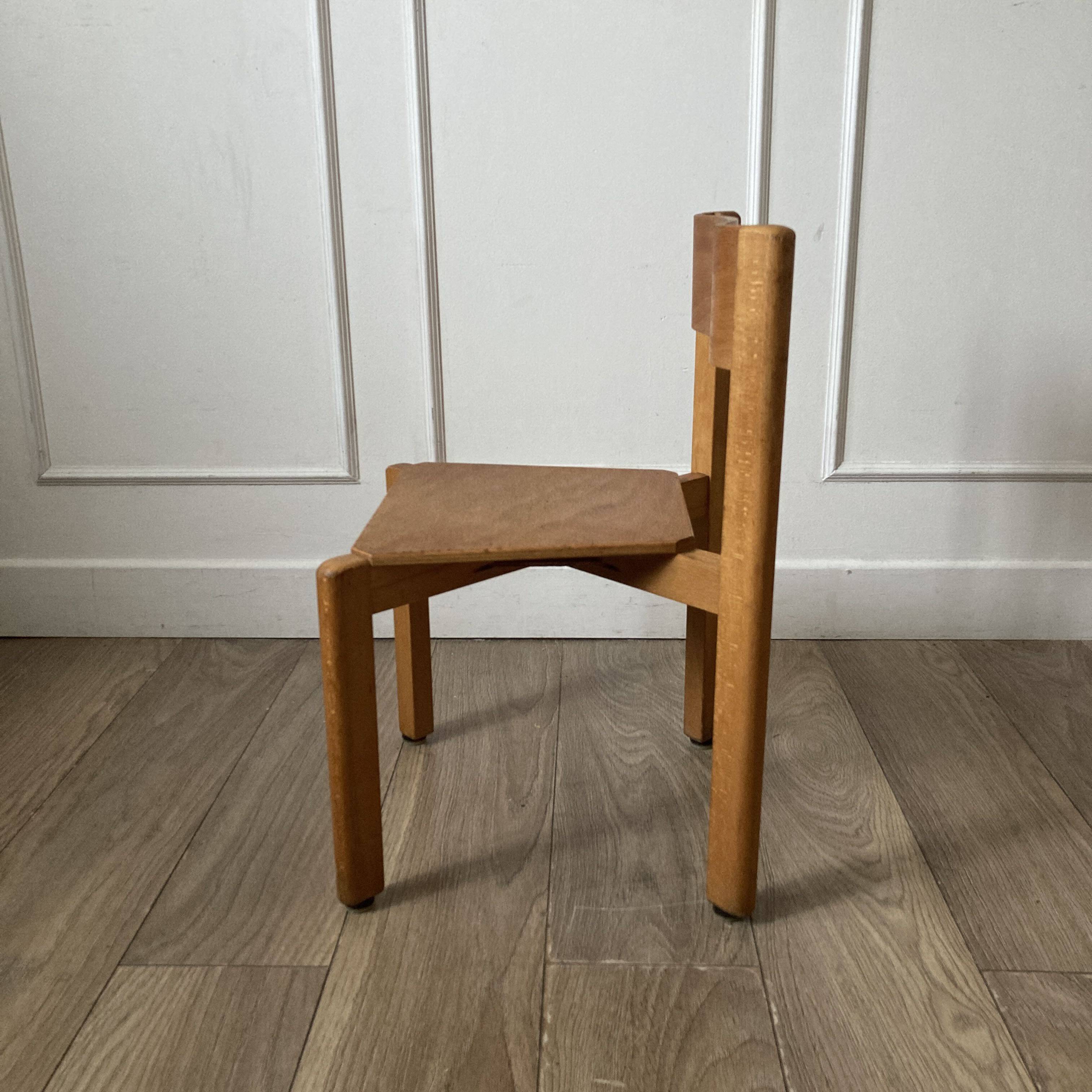 Wooden children's chair
