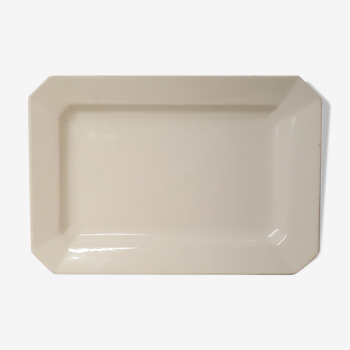 Large white rectangular dish Luneville France