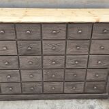 Old trade furniture with thirty drawers