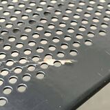 Postmodern perforated metal nesting side table from Ikea, 1980s.