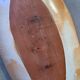 Terracotta /sandstone dish signed with fish drawing