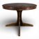 Round teak table with extension