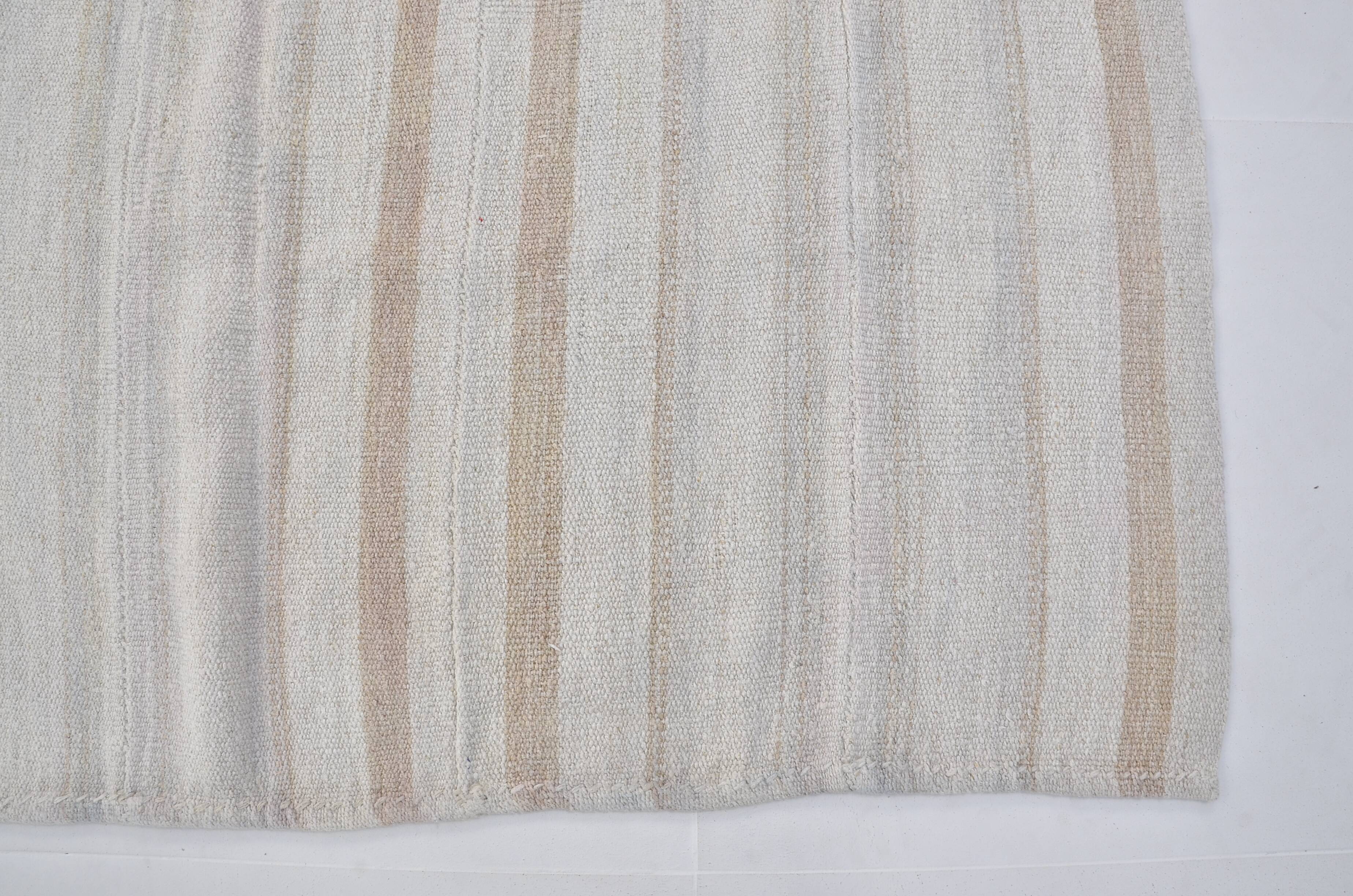 Turkish Handwoven Hemp Kilim Rug, sku 3663