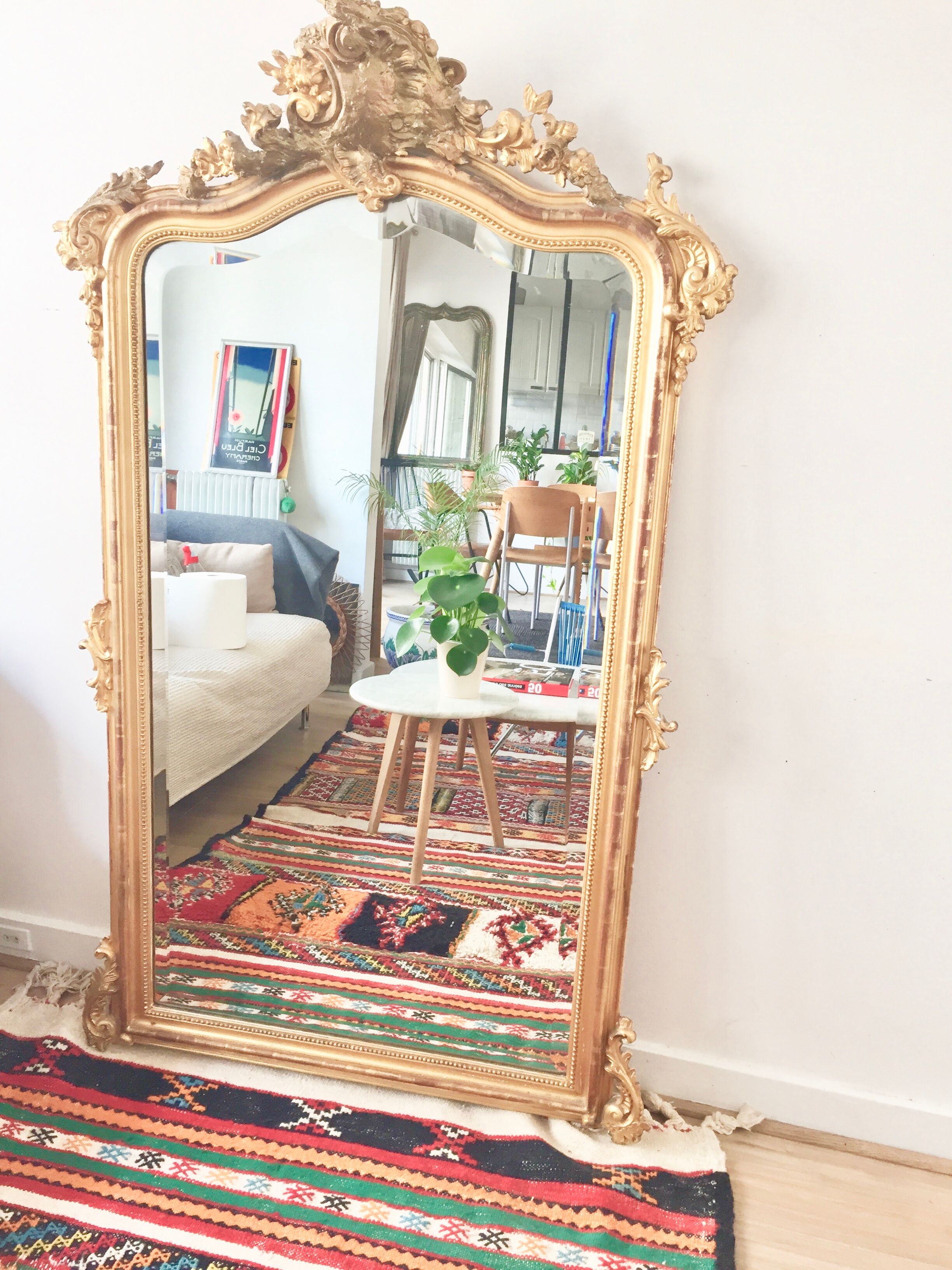 Mirror style Louis XV 89x143cm