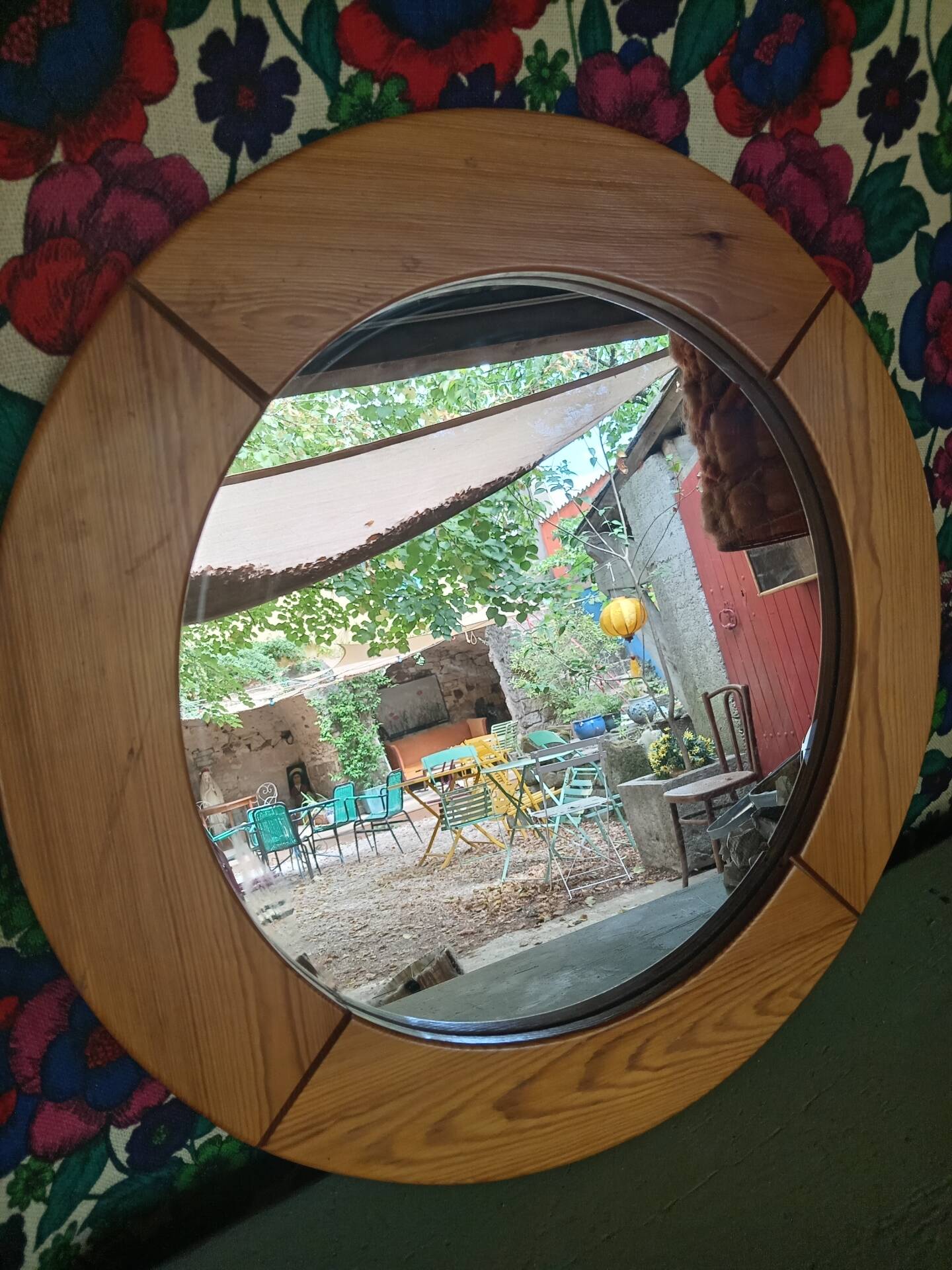 Miroir en bois