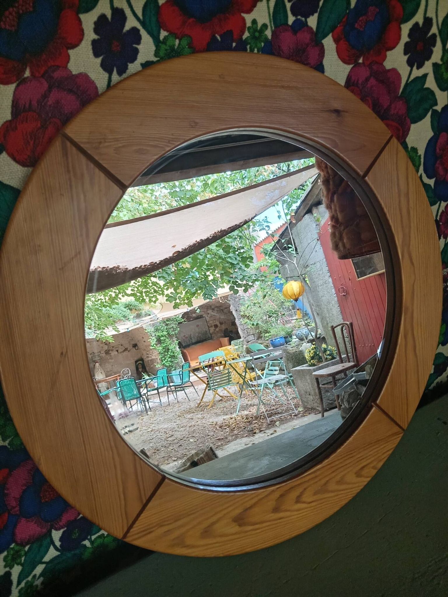 Miroir en bois