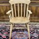 Fauteuil anglais en hêtre des années 1980