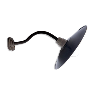 Industrial swan neck sconce
