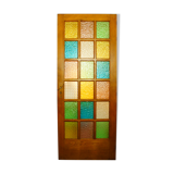 Old glass door solid oak 1960