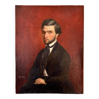Oil portrait on canvas, 1842