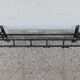 Hammered wrought iron coat rack, sliding pads, Edgard Brandt style, art deco 30s 40s