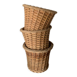 Wicker pot cover set