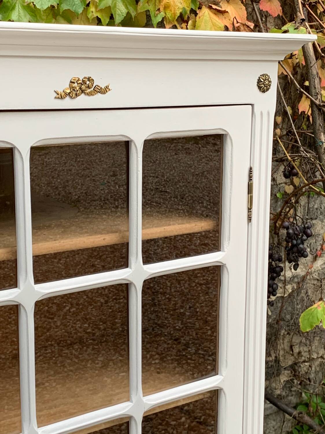 Antique Parisian glass cabinet H150