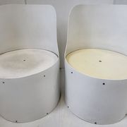 Paire de fauteuils Tomotom Bernard Holdaway 1970 space age