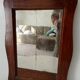 Antique wooden mirror with rustic touch 54*39 cm