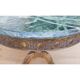 Green marble coffee table