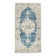 4x7 Rustic Blue & Beige Handmade Persian Rug, 112x212Cm SK 17715