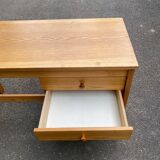 Bureau d'écolier style scandinave bois et 4 tiroirs