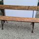 Garden bench in wood and cast iron