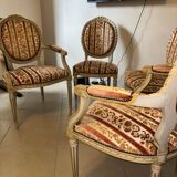 2 Pairs of Louis XVI period armchairs