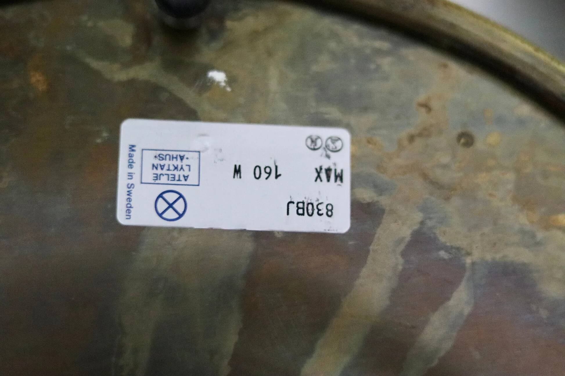 Chrome table lamp by Anna Ehrner for Ateljé Lyktan, 1970s