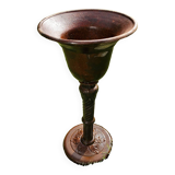 Cast iron vase on foot