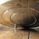 Plateau apéritif métal doré laiton compartiments en verre