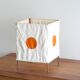 Lamp square rice paper, orange round, 70 years