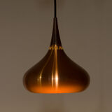 Copper orient hanging pendant lamp by jo hammerborg for fog & morup