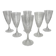 6 Crystal Wine Glasses by Lalique | “Chinon” Model from the 1960s