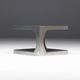 Tables d'appoint modernistes en aluminium, Italie, années 1970