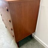 Scandinavian chest of drawers with compass feet