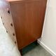 Scandinavian chest of drawers with compass feet