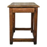 Tabouret vintage de ferme en châtaignier Circa 50