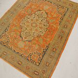 Tapis d'orient fait main vintage persan ancien tebriz Djafer 1,90 X 1,40 m