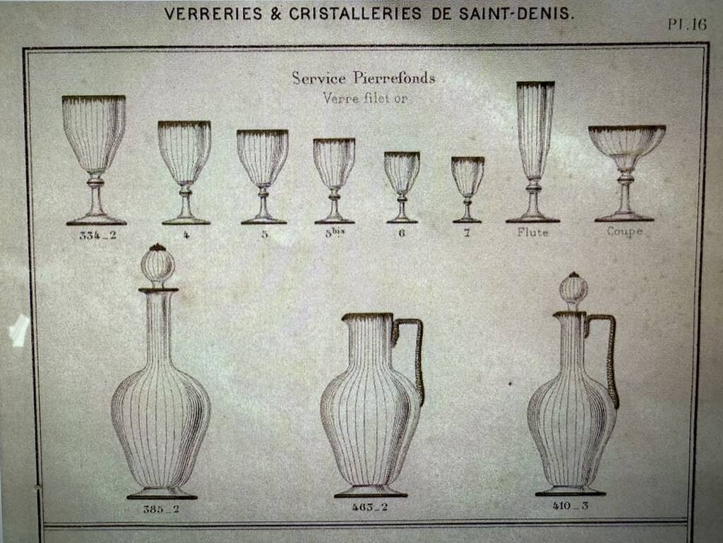 5 Gold Putoisé Champagne Glasses – Legras Pierrefonds 19th Century Service