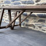 Pair of antique farm benches