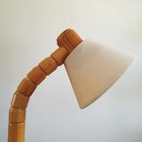 Scandinavian articulated pine lamp