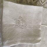 Set of linen towels monogram BD