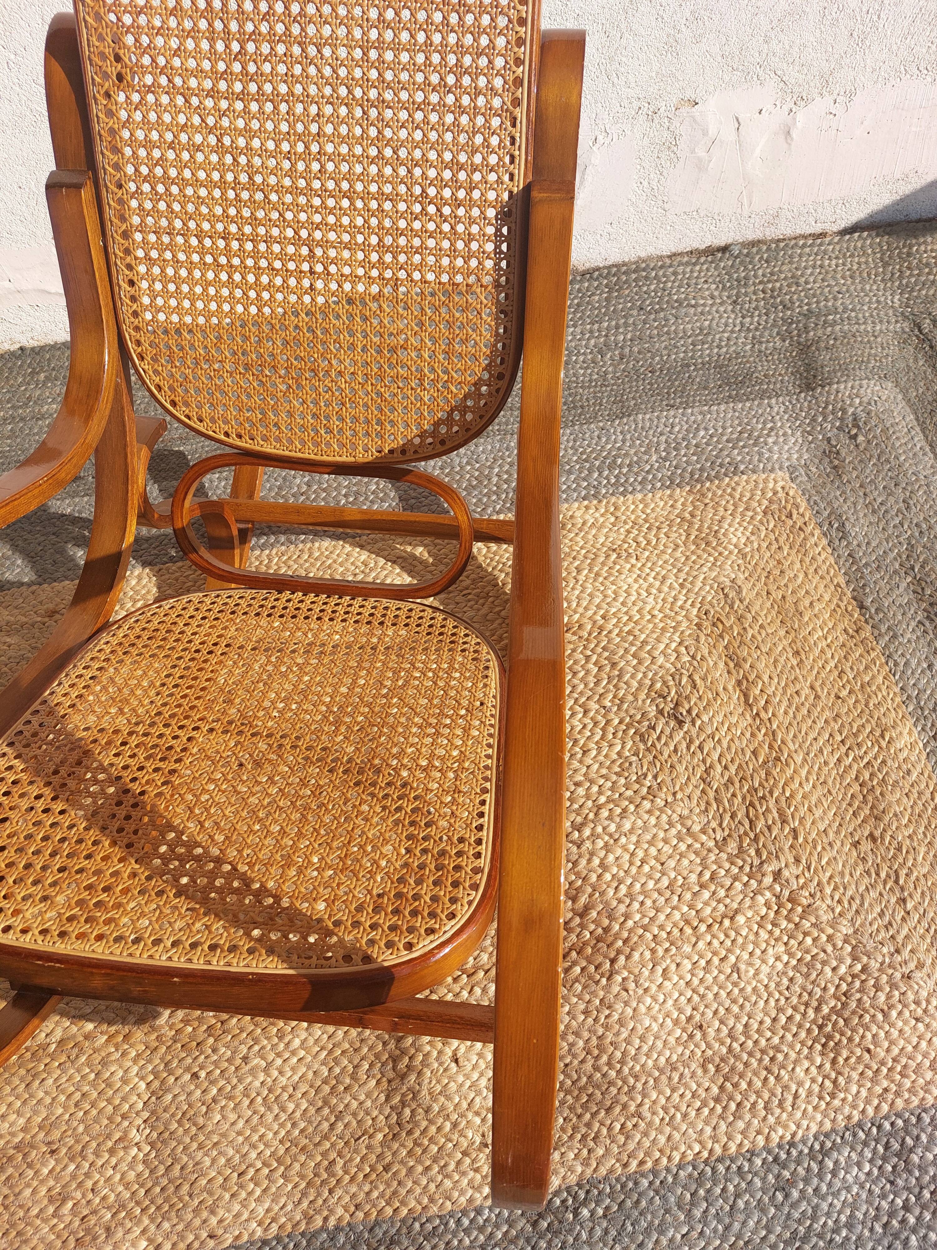 Rocking chair, rocking chair, cane
