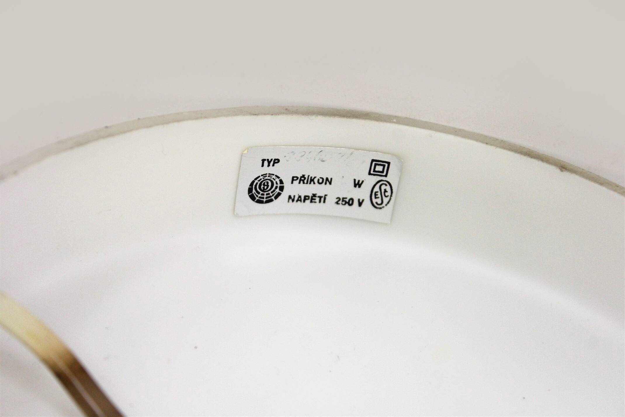 Vintage Glass Table Lamp from Lighting Glass, 1970s