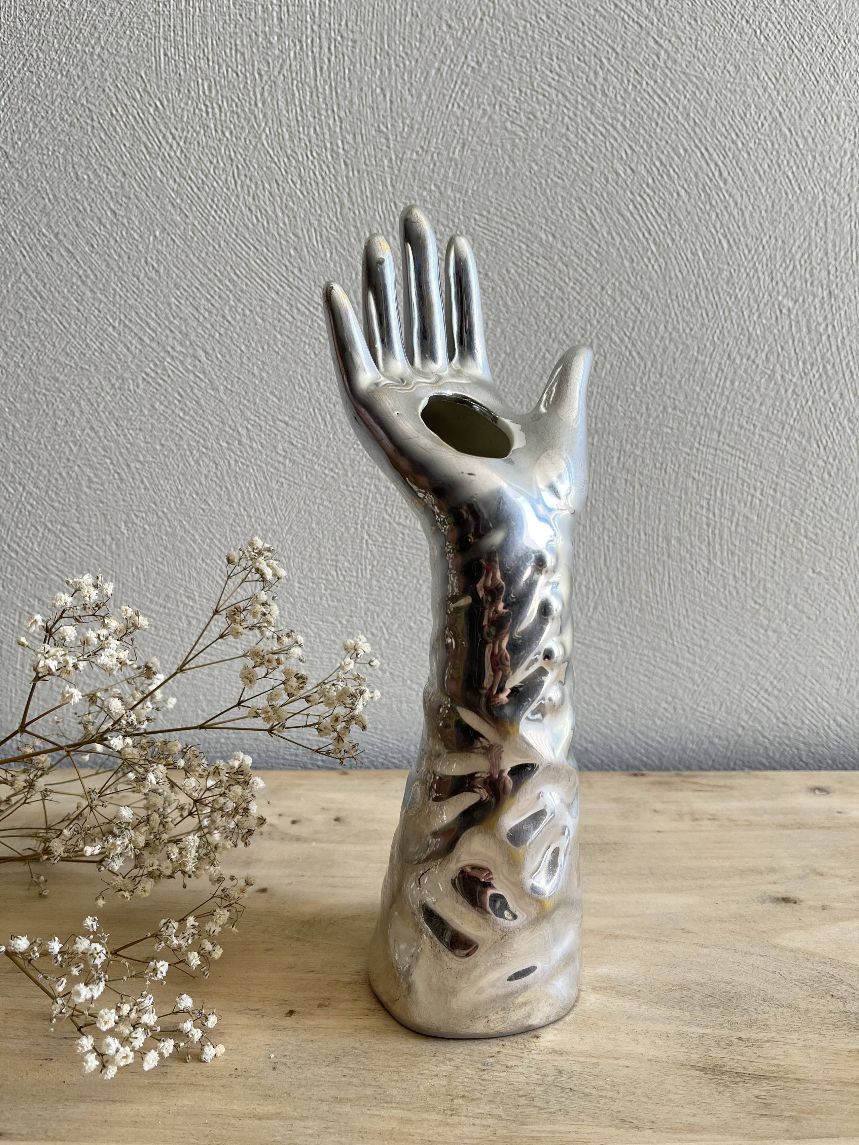 Hand ring vase vintage soliflore