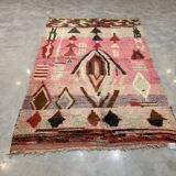 Multicolored abstract berbere wool rug 165x253cm