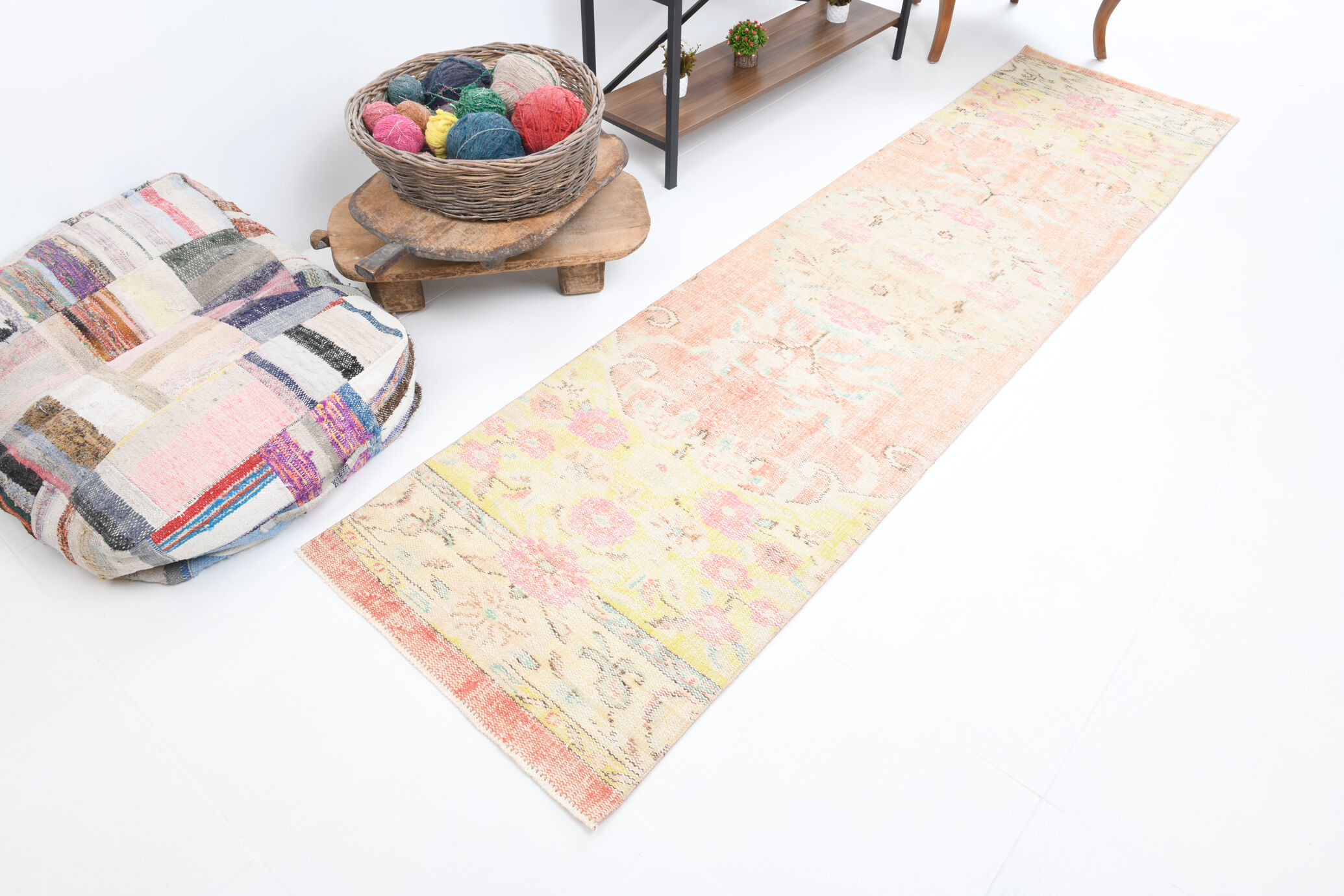 Southwestern vintage runner rug 297x75cm