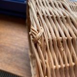 Braided straw basket
