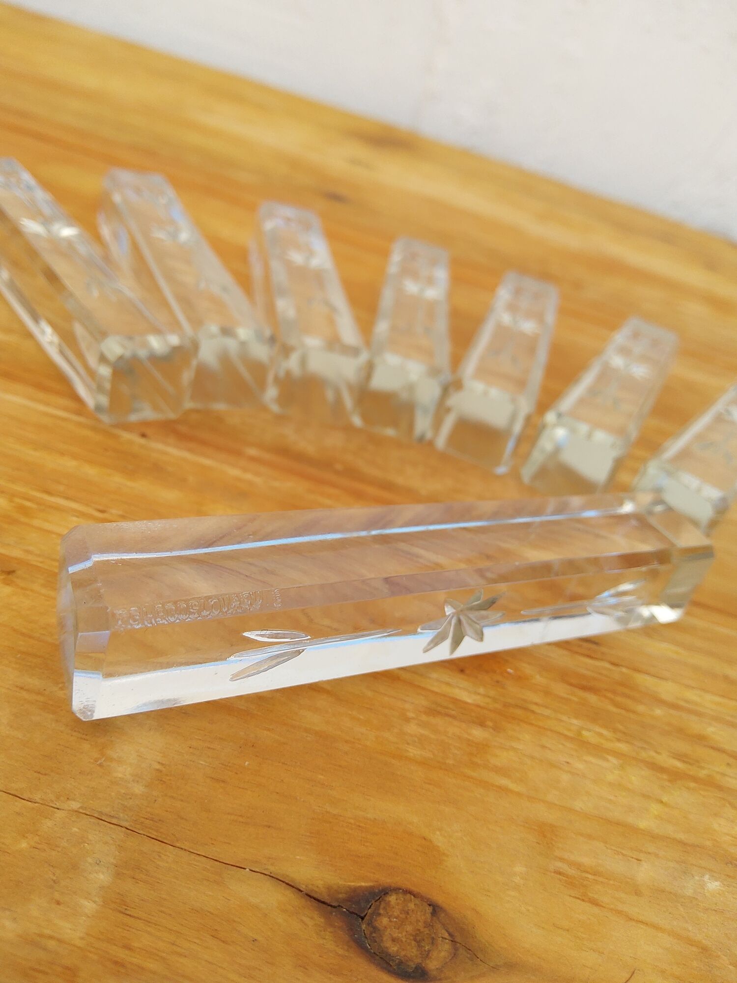Set of 8 vintage Czechoslovakia knife holders